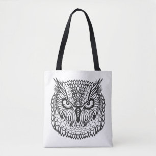Bolsa Tote Cabeça 2 da coruja de Eagle do estilo