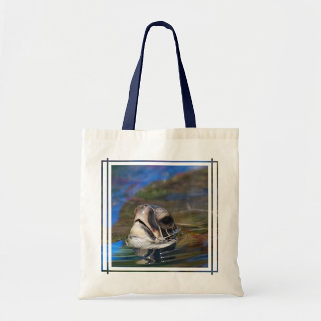 Bolsa Tote Cabeça da tartaruga (Frente)
