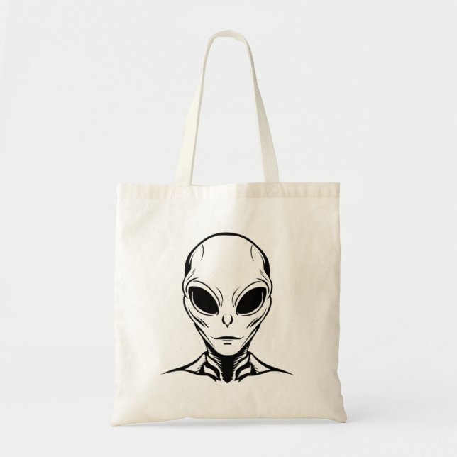 Bolsa Tote Cabeça de Alien (Frente)