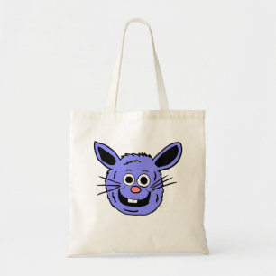 Bolsa Tote Cabeça de Coelho Azul