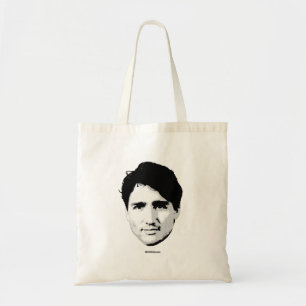 Bolsa Tote Cabeça de Justin Trudeau do primeiro ministro -