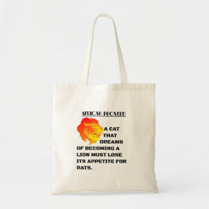 Bolsa Tote Cabeça de Leão Rugindo