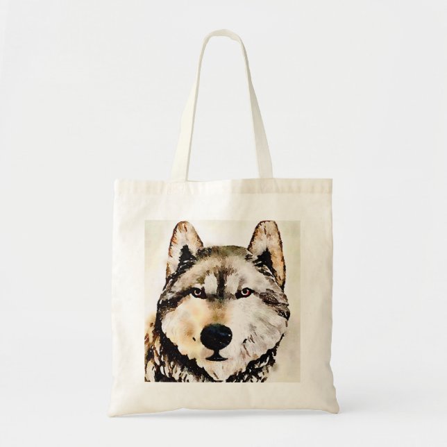 Bolsa Tote Cabeça de Lobo Silvestre (Frente)