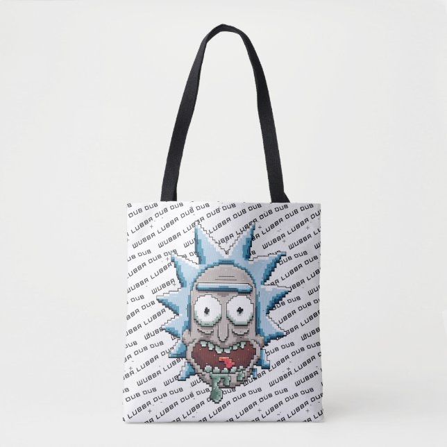 Bolsa Tote Cabeça de Rick Pixelversa (Frente)