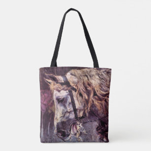 Bolsa Tote Cabeça de um Cavalo por Giovanni Boldini, Arte Ant