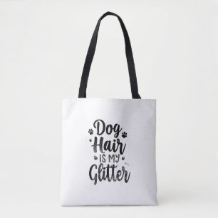 Bolsa Tote Cabelo de Cachorro é Meu Brilho Tipografia Arte
