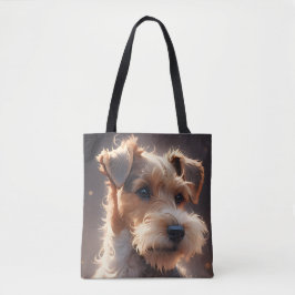 Bolsa Tote Cabelo de fios Fox Terrier Twilight