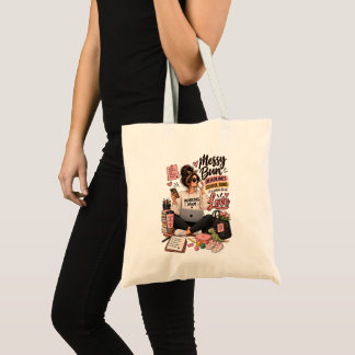 Bolsa Tote Cabelo Desarrumado Prazos Escolares Corridas Mãe T