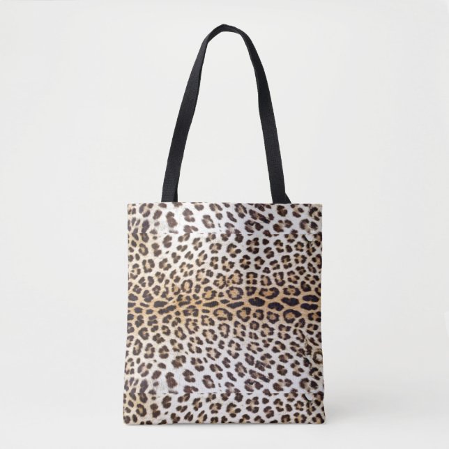 Bolsa Tote Cabelo do leopardo (Frente)