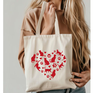 Bolsa Tote Cabelo Vermelho do Pão Gato de Gatos