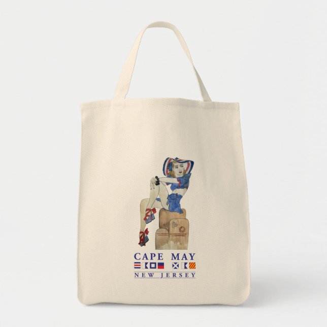 Bolsa Tote Cabo May New Jersey Tote Bag (Frente)