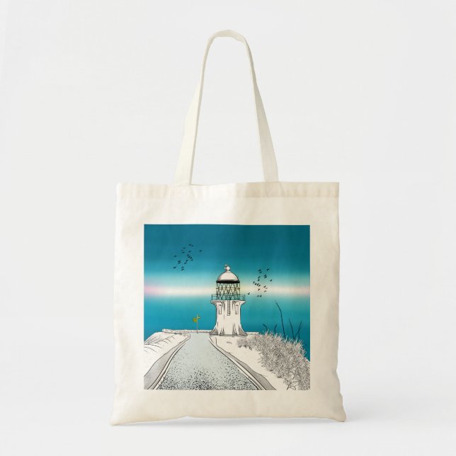 Bolsa Tote Cabo Reinga Farol Nova Zelândia (Frente)