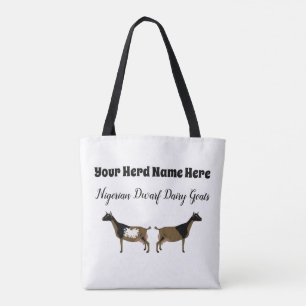Bolsa Tote Cabra Dairy Personalizada Nigeriana