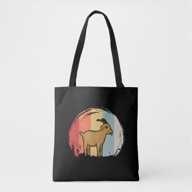 Bolsa Tote Cabra Fofo Retro (Frente)