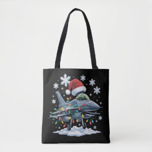 Bolsa Tote Caça a Jato Engraçado Presente de Natal Férias de