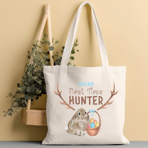 Bolsa Tote Caça ao Ovo de Páscoa Saco Tote Menino Bonito Caça