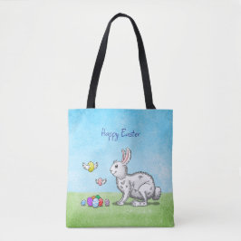 Bolsa Tote Caça ao Ovo do Coelho da Páscoa