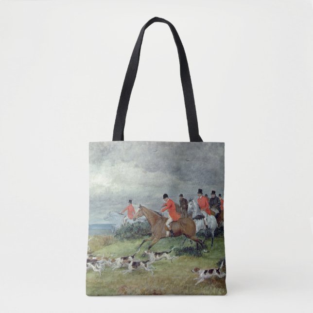 Bolsa Tote Caça de Fox em Surrey, século XIX (Frente)