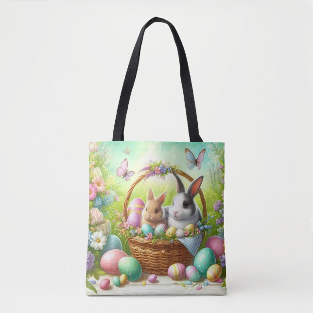 Bolsa Tote Caça de Ovos de Páscoa (Frente)