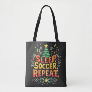 Bolsa Tote Caça do Sono Repetir O Sopro De Árvore De Natal