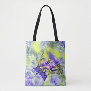 Bolsa Tote Caça-marisco na pintura a aquarela azul-marinho