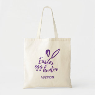 Bolsa Tote Caçador Personalizado de Ovos de Páscoa