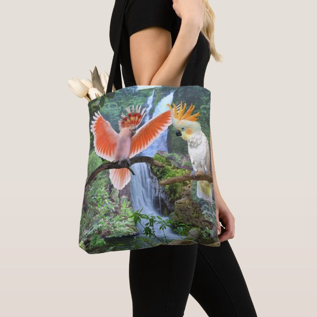 BOLSA TOTE CACATUAS EM PARADISO (Close Up)