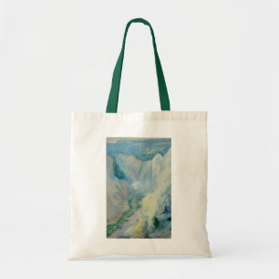 Bolsa Tote Cachoeira em Yellowstone por Twachtman, Arte Antig