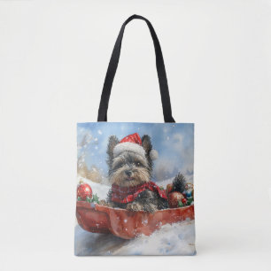 Bolsa Tote Cachorro Affenpinscher Cachorro com Lama Deixe-o N