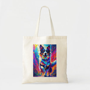 Bolsa Tote Cachorro alegre e alegre e divertido, salgado