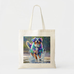 Bolsa Tote Cachorro alegre e alegre e divertido, salgado
