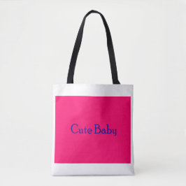 Bolsa Tote Cachorro, azul-rosa