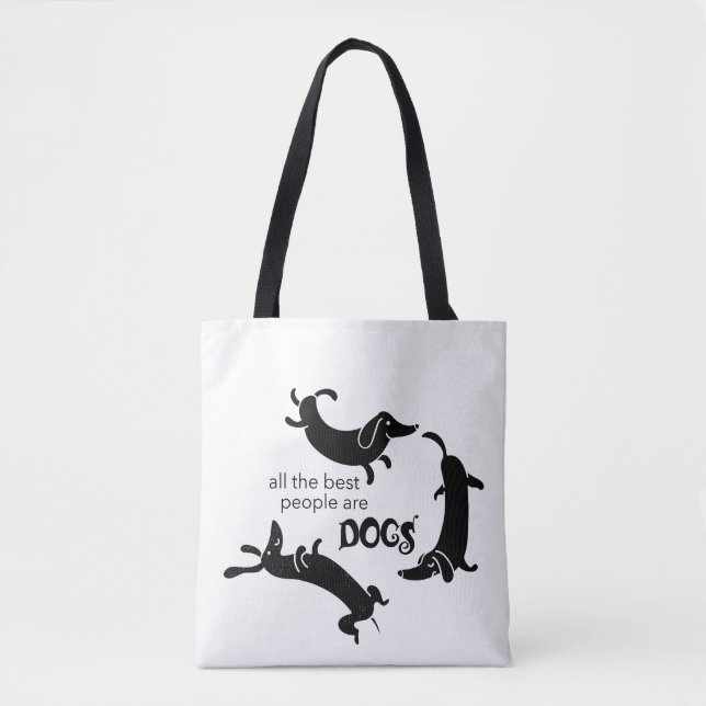 Bolsa Tote Cachorro Bonito e Engraçado (Frente)