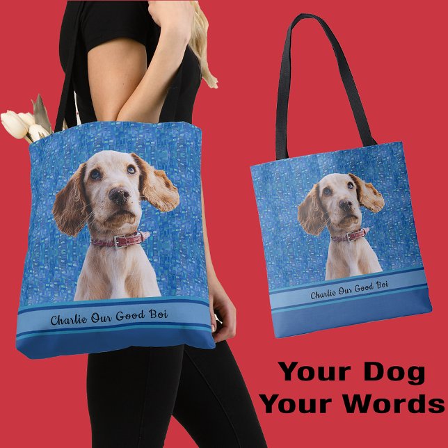 Bolsa Tote Cachorro Bonito Mãe Vovó Puppy Lover Foto Presente (Criador carregado)