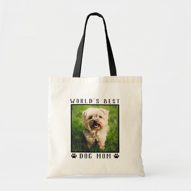 Bolsa Tote Cachorro Bonito Mamãe Imprime Foto Pet Personaliza (Frente)