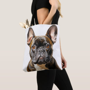BOLSA TOTE CACHORRO BRANCO BRANCO VERMELHO PRETO