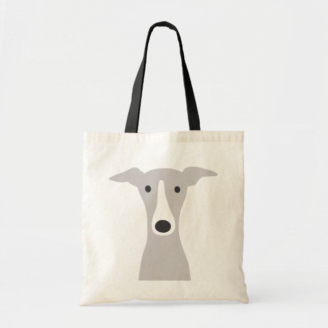 Bolsa Tote Cachorro-branco, cachorro-grego italiano ou cãozin (Frente)