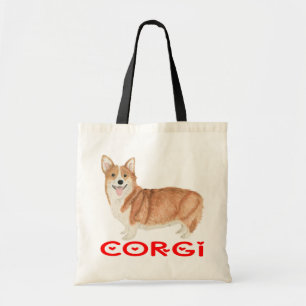 Bolsa Tote Cachorro Cachorro Cachorro Aquoso Pembroke Welsh C