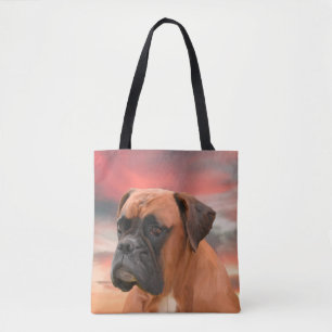 Bolsa Tote Cachorro Cachorro Cachorro Cor Óleo Pintura