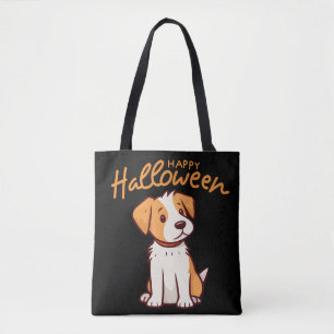 Bolsa Tote Cachorro Cachorro Feliz Hallowen