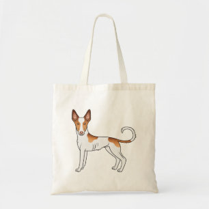Bolsa Tote Cachorro Casaco Suave De Cão Branco E Vermelho De