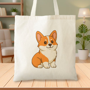 Bolsa Tote Cachorro Corgi Fofo