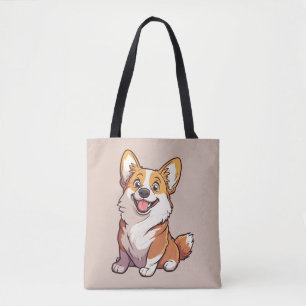 Bolsa Tote Cachorro Corgi Galês Mug