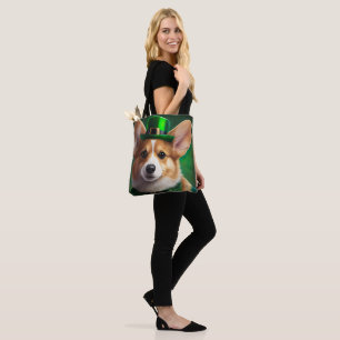 Bolsa Tote Cachorro Corgi na Rua.