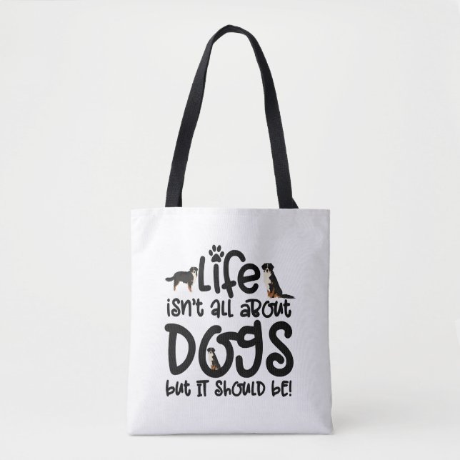 Bolsa Tote Cachorro da Montanha Bernese (Frente)