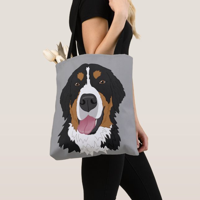 Bolsa Tote Cachorro da Montanha Bernese (Close Up)