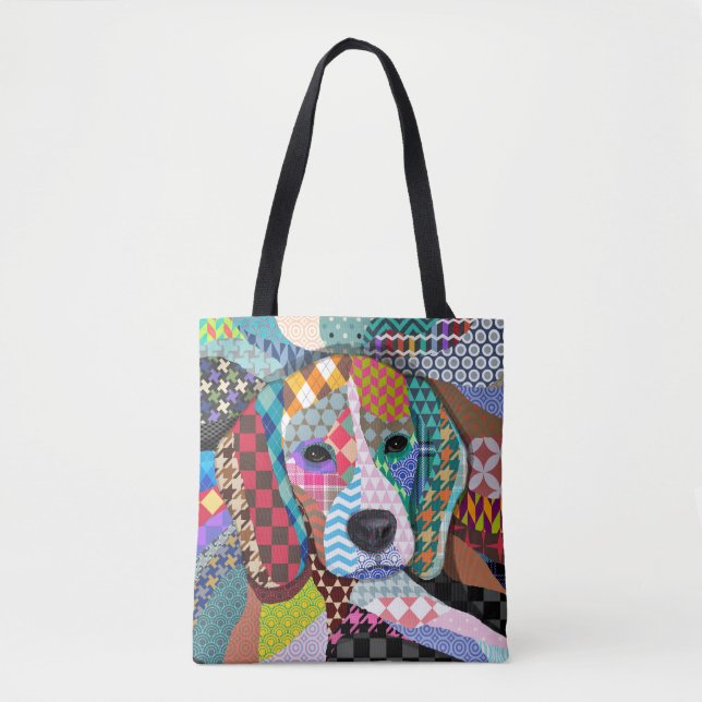 Bolsa Tote Cachorro de Beagle 161 (Frente)
