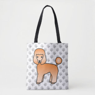 Bolsa Tote Cachorro de Carroçaria Apricot Toy Poodle
