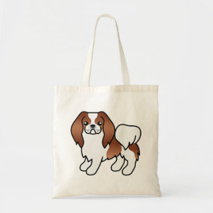 Bolsa Tote Cachorro De Cartografia Branco E Vermelho, Japonês