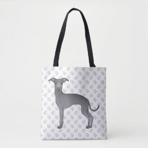 Bolsa Tote Cachorro de Cartografia Gritonada Azul Italiano Co